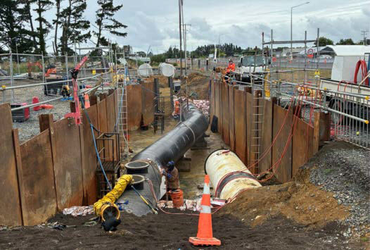 DN1200 Waikato No.1 Watermain Complex Pipelaying Project – Fulton Hogan