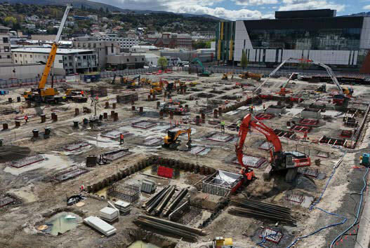 New Dunedin Hospital Inpatients Building, Stage 2 Substructure Works (Pile Caps) - Ceres New Zealand