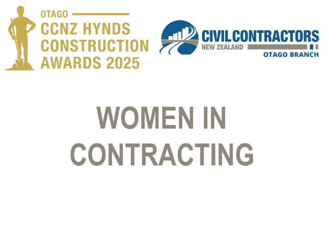 Otago Awards Women in Contracting