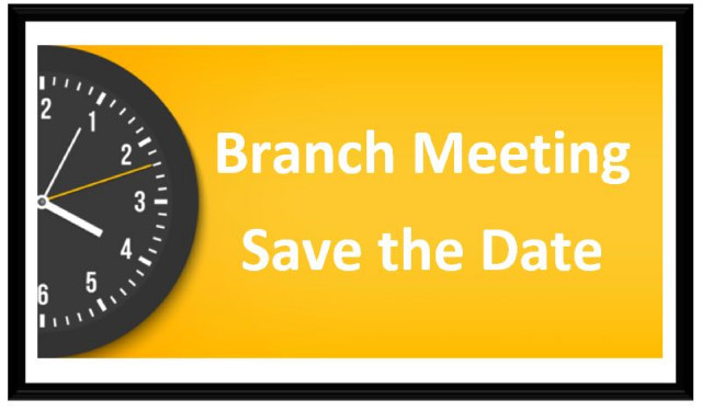 Auckland Branch Meeting: Save the Date - Monday 29th November