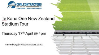 CCNZ Tour of Te Kaha One New Zealand Stadium Thursday 17th April 4pm
