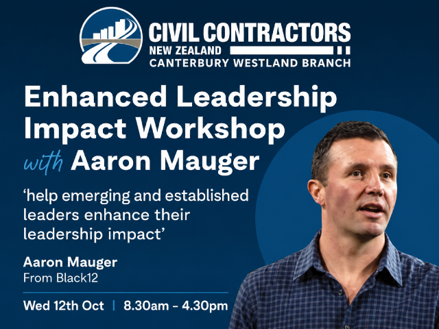 Enhanced Leadership Impact Workshop with Aaron Mauger - Wednesday 12th August