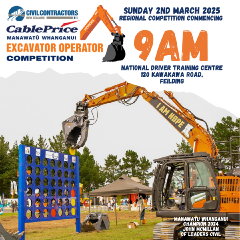 2025 Manawatū-Whanganui Regional Excavator Operator