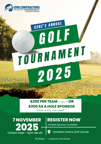 ** SOLD OUT **CCNZ Waikato Golf Tournament- 7 November 2025 