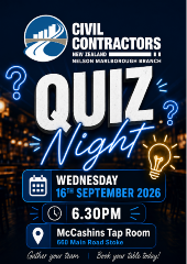 CCNZ Nelson Marlborough Annual Quiz Night - Wednesday 16th September 2026 6.30pm