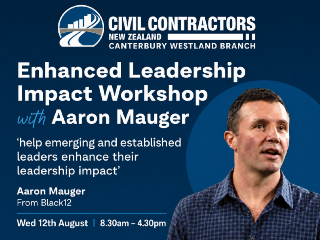 Enhanced Leadership Impact Workshop with Aaron Mauger - Wednesday 12th August