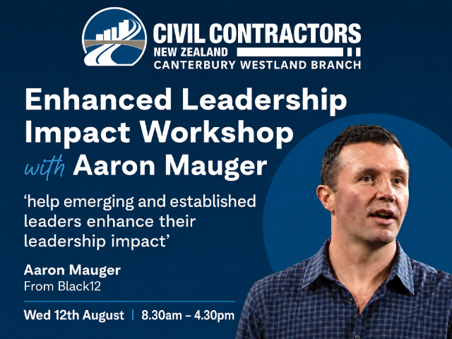 Enhanced Leadership Impact Workshop with Aaron Mauger - Wednesday 12th August