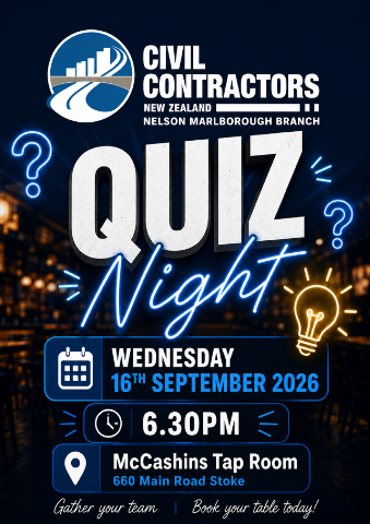 CCNZ Nelson Marlborough Annual Quiz Night - Wednesday 16th September 2026 6.30pm