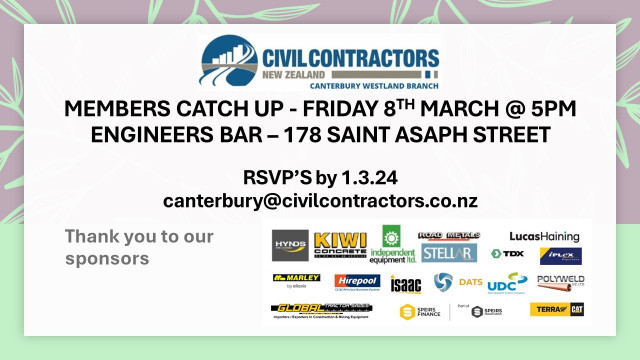 CCNZ Members Catch Up Friday 8th March @ Engineers Bar 5pm