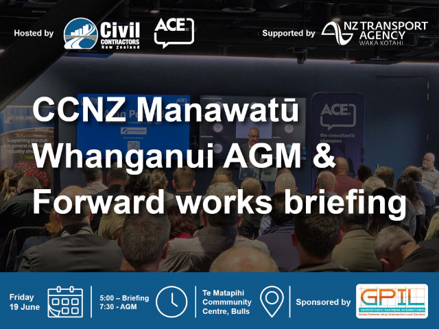  Manawatū-Whanganui AGM and Forward Works Briefing - 19 June, 2026 - MEMBERS ONLY