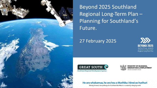 Southland's long-term regional plan