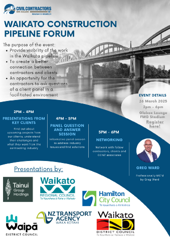 Waikato Construction Pipeline Forum 