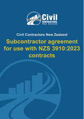 Subcontractor agreement for use with NZS 3910 : 2023