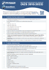 Contractor’s Representative Checklist NZS 3910 2023